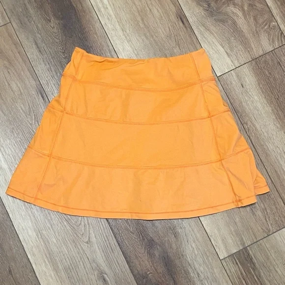 Joy Girl size S EUC orange athletic tennis pickleball mini skirt - Picture 4 of 7